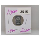 1G .999 Silv Scottsdale Mint Bar