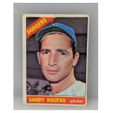 1966 Topps Sandy Koufax #100 Damage