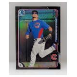 2015 Bowman Chrome Prosp Schwarber Black Asia Ref
