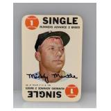 1968 Topps Game Mickey Mantle #2 Stains
