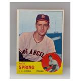 1963 Topps #572 - Jack Spring "Angels"Hi # Serie