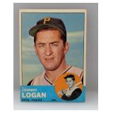 1963 Topps #259 - Johnny Logan "Pirates"