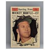 1961 Topps #578 Mickey Mantle All Star HOF Yankees
