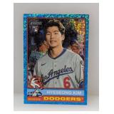 2025 Topps Heritage Blue Sparkle Hyeseong Kim RC