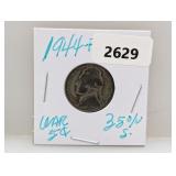 1944-P 35% Silv War Nickel