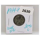 1944-P 35% Silv War Nickel