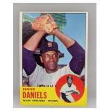 1963 Topps #497 Bennie Daniels Tough 5th Series