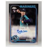 2024 Topps Chrome Bryan Woo RC Auto