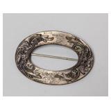 Victorian Oval Sash Buckle Brooch