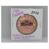1oz .999 Copper Schloss Guldengossa Round