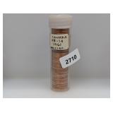 Roll 1961 UNC Canada Maple Leaf Pennies