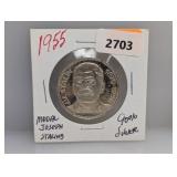 1955 90% Silv Joseph Stalin Medallion