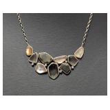 18" .925 Sterling Silpada Necklace Multi-stone