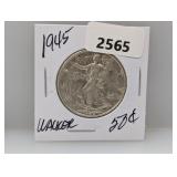 1945 90% Silv Walker Half $1 Dollar