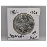 1982 1oz .999 Silv Engelhard Prospector