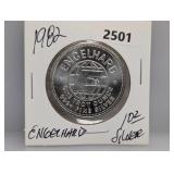 1982 1oz .999 Silv Engelhard Prospector