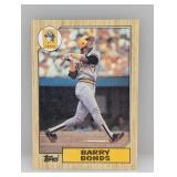 1987 Topps Barry Bonds RC #320 Corner