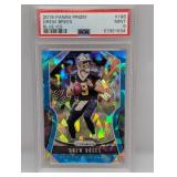 2019 Drew Brees Prizm Blue Ice Prizm /99 PSA 9