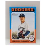 2024 Topps Heritage Yoshinubu Yamamoto RC #553