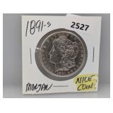 1891-S 90% Silv Morgan $1 Dollar