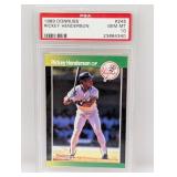 1989 Donruss Rickey Henderson 245 PSA 10