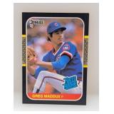 1987 Donruss Rated Rookie Greg Maddux RC #36