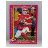 2025 Topps Chrome Patrick Mahomes Pink X-Fractor