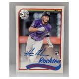 2024 Topps Hunter Goodman RC Auto On Card