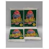(4) 1990 Fleer Premiere Edition Football Packs