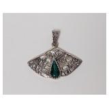 .950 Silver Cultural Motif Pendant