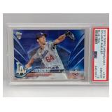 2018 Topps Opening Day Walker Buehler Blue PSA 10