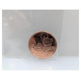 1oz .999 Copper Panda Round