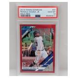 2019 Donruss Ronald Acuna Jr Holo Red 87 PSA 10