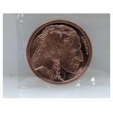 2oz .999 Copper Buffalo Round