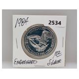 1984 1oz .999 Silv Engelhard Prospector Round