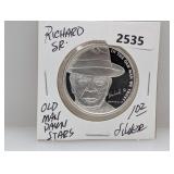 1oz .999 Silv Pawn Stars Old Man Round