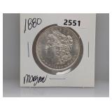 1880 90% Silv Morgan $1 Dollar