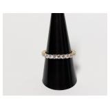 Vermeil/.925 Sterl CZ Infinity Band Sz 9