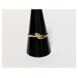 Vermeil/.925 Sterl Adjustable Hands Ring