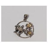 .925 Sterl Sea Turtles Pendant