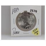 1923 90% Silv Peace $1 Dollar