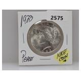1923 90% Silv Peace $1 Dollar