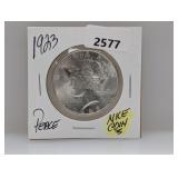 1923 90% Silv Peace $1 Dollar
