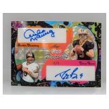 2025 Leaf Pure Pairings Auto Manning Brees 1/1