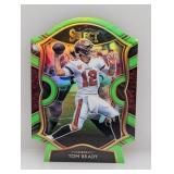 2020 Select Tom Brady #1 Neon Green Die-Cut Prizm