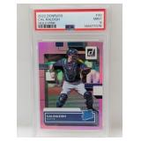 2022 Donruss Cal Raleigh Pink Holo Rated RC PSA 9