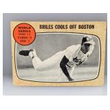 1968 Topps WSG #3 Nelson Briles #153 Damage