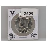 1968 40% Silv JFK Half $1 Dollar