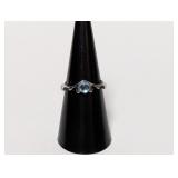 .925 Sterl Adjustable Curved Crest Ring
