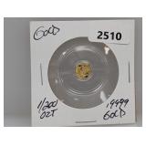 1/200oz .9999 Gold Round